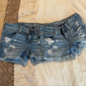American Eagle womens distressed shorts - 2 Pair